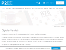 Tablet Screenshot of p2-medien.de
